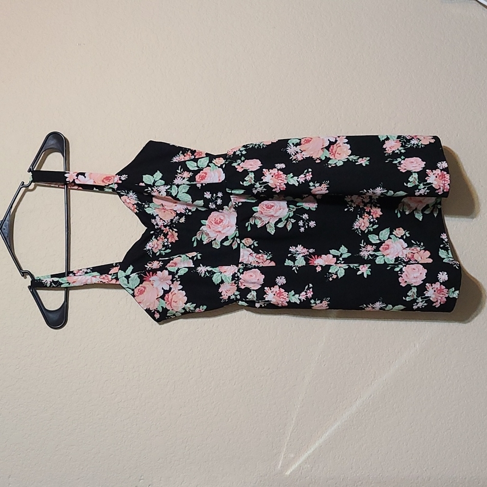 No Boundaries floral tank dress